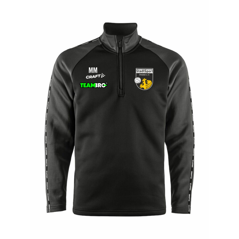 StadtSport Dresden  Squad 2.0 Half Zip Men schwarz